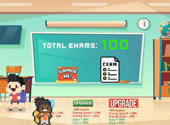 screenshot of Clicker Game play